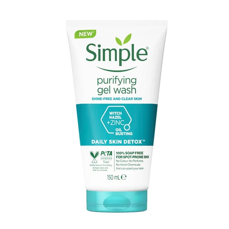 شوینده سیمپل مدل purifying مناسب پوست چرب و مختلط حجم 150میل