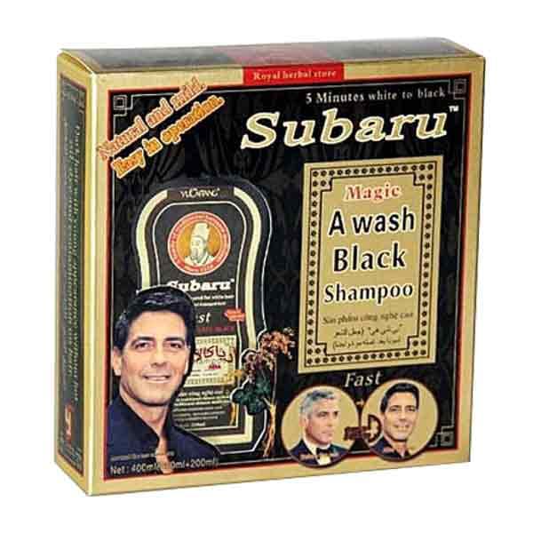 شامپو رنگ سوبارو دوقلو مشکی Subaru Black Hair Shampoo