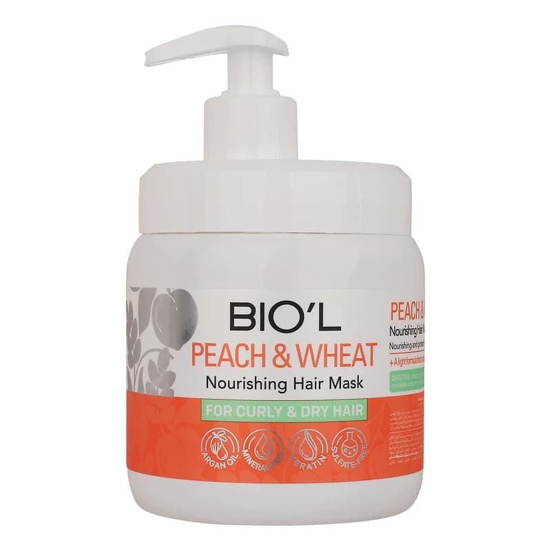 ماسک تقویت کننده مو بیول مدل Peach And Wheat حجم 500 میلی لیتر