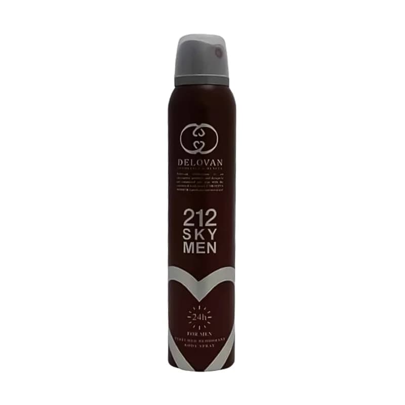 اسپری خوشبو کننده بدن مردانه دلوان مدل sky man 212 حجم 200 میلی لیتر — تصویر ۳