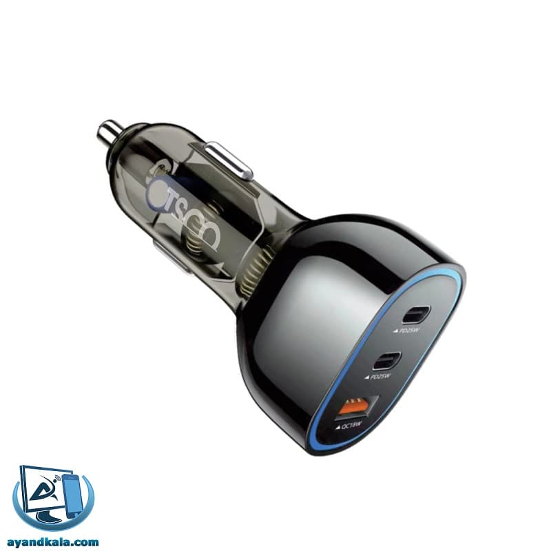 شارژر فندکی 68 وات سه پورت تسکو مدل TCG 46