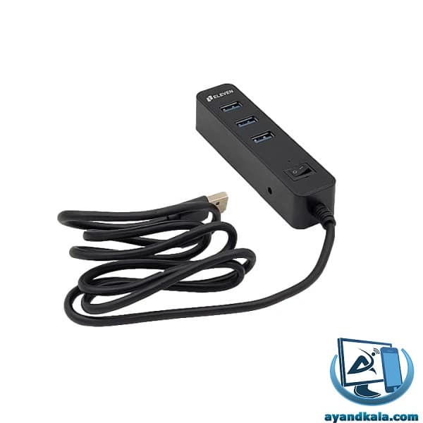 هاب 4 پورت USB 3.0 پورت ایلون مدل H302 — تصویر ۴