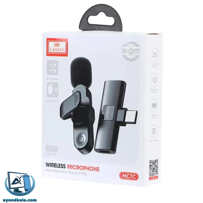 میکروفون یقه ای تایپ سی ارلدام MC7C — تصویر ۴