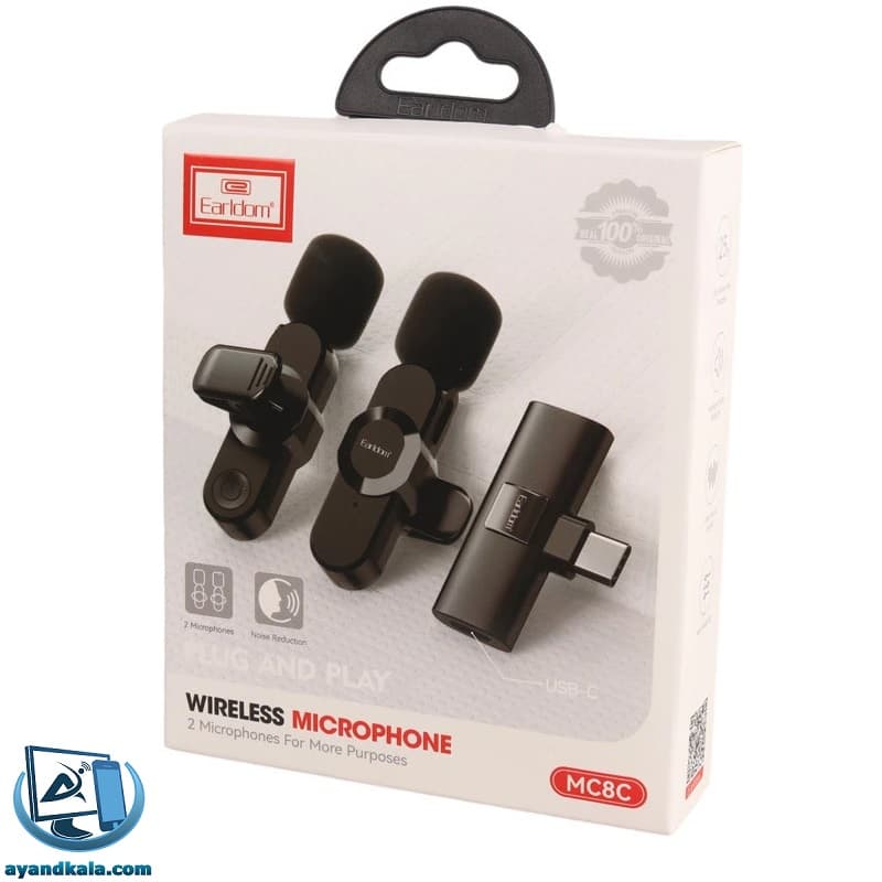میکروفون یقه ای تایپ سی ارلدام MC8C — تصویر ۱۲