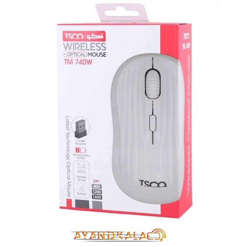 ماوس بی سیم تسکو مدل TM740W — تصویر ۱۱