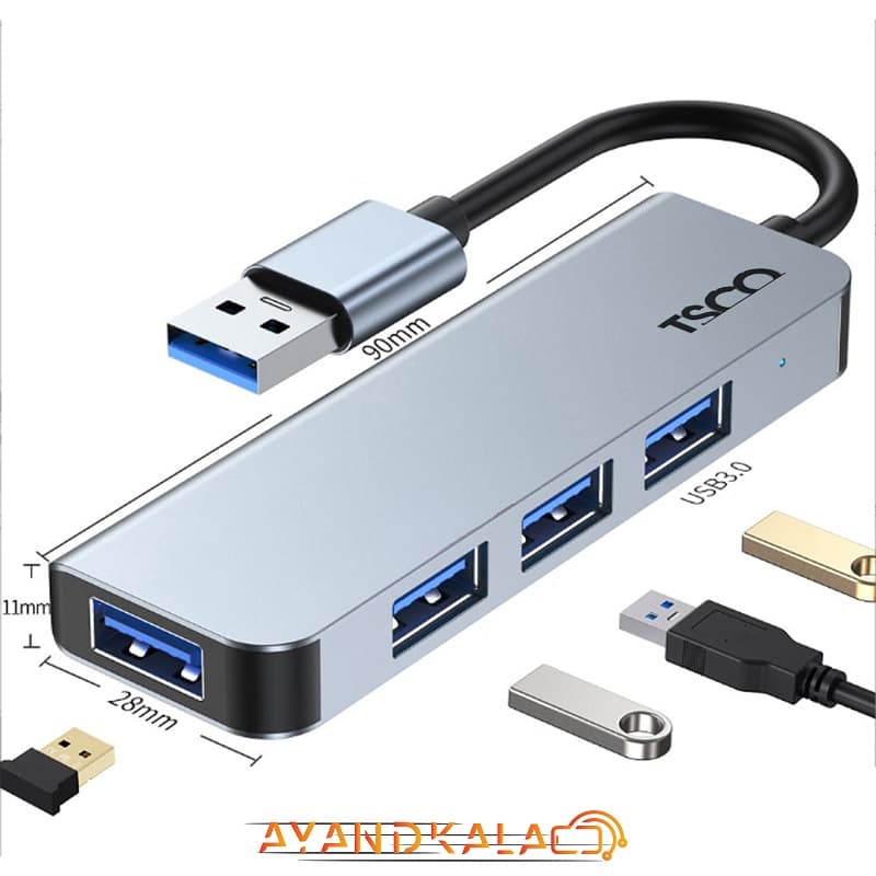 هاب USB تسکو 4 پورت USB مدل THU 1142 — تصویر ۵
