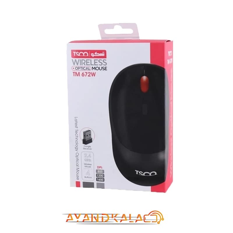 ماوس بی سیم تسکو مدل TM 672W — تصویر ۷