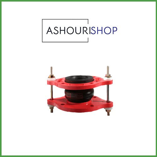 لرزه گیر لاستیکی قرمز 10 بار فشار سایز 6 برند ارتعاشات صنعتی ایران — تصویر ۲