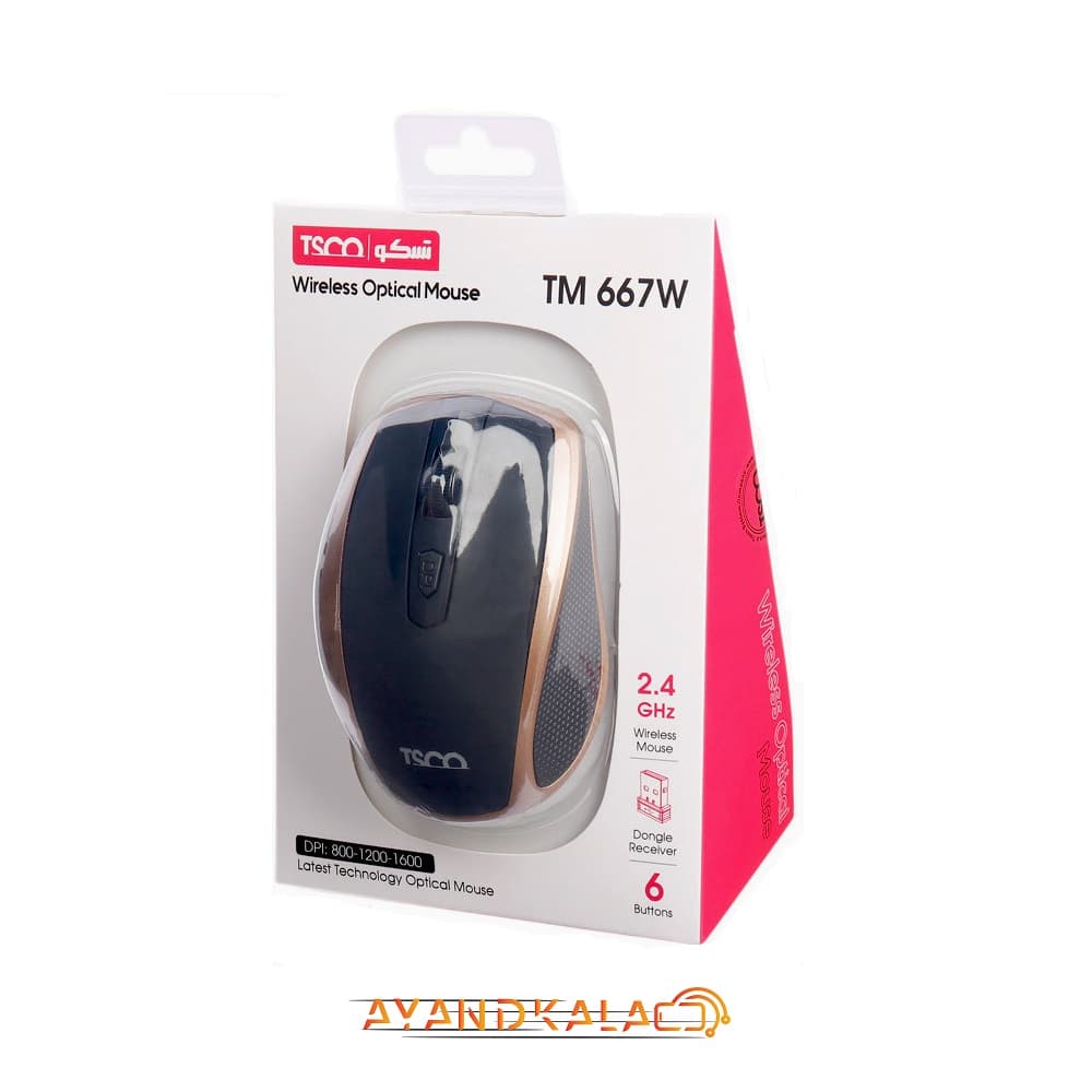 ماوس بی سیم تسکو مدل TM 667W — تصویر ۸