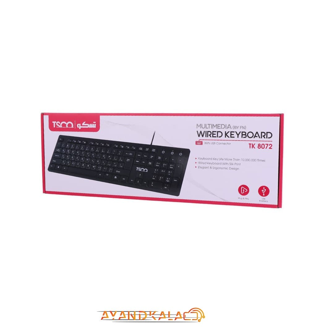 کیبورد با سیم تسکو مدل TK8072 — تصویر ۴