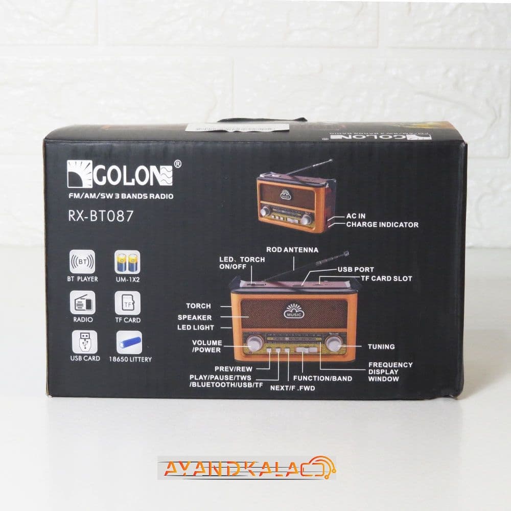 رادیو اسپیکر گولون GOLON RX-BT087 — تصویر ۵