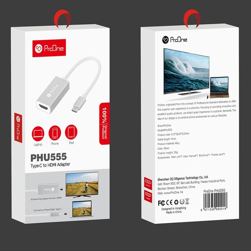 مبدل USB-C به HDMI پرووان مدل PHU555 — تصویر ۵