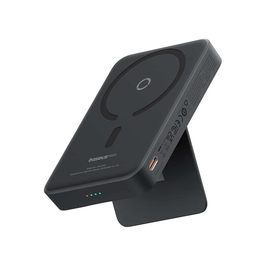 پاور بانک بی سیم باسئوس MagPro Magnetic ظرفیت 5000 میلی آمپر 20 وات — تصویر ۵