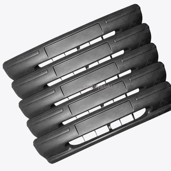 پوسته سپر جلو x131-x141 بدون سوراخ راهنما و جاپلاکی طوسی سایپا یدک — تصویر ۷