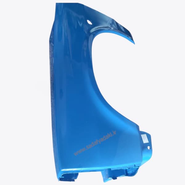 گلگیر جلو چپ آبی دیلایت دار با سوراخ بزرگ تجاری نیسان P12-707187سایپا یدک — تصویر ۴
