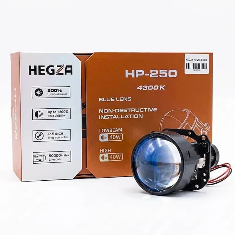 لنز چراغ HEGZA HP-250 آفتابی ۴۳۰۰ کلوین ۲.۵ اینچ — تصویر ۲