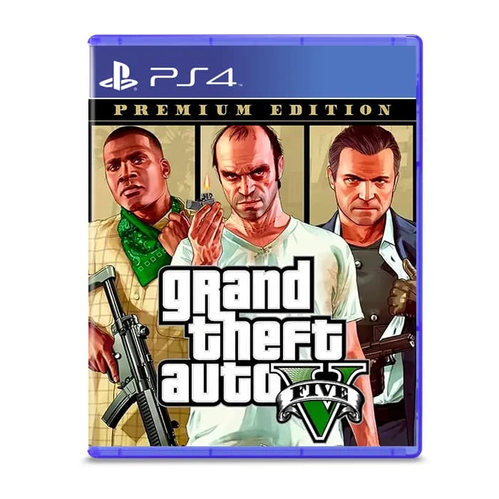 دیسک بازی GTA V نسخه Premium Edition برای PS4 (کارکرده)