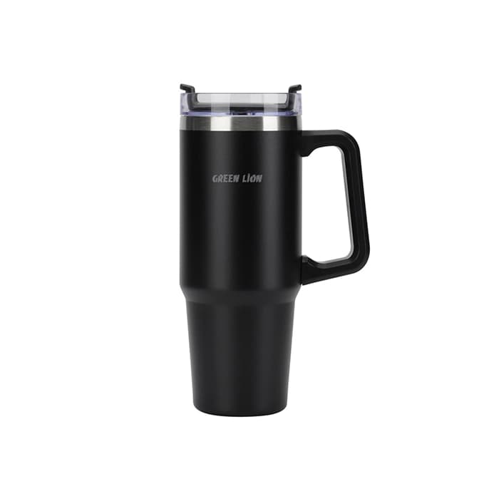 تراول ماگ وکیوم گرین لاین مدل Vacuum 900ml Black — تصویر ۴