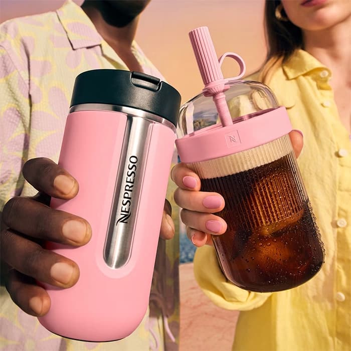 تراول ماگ نسپرسو مدل Medium 400 ml Bubble Gum Pink — تصویر ۴