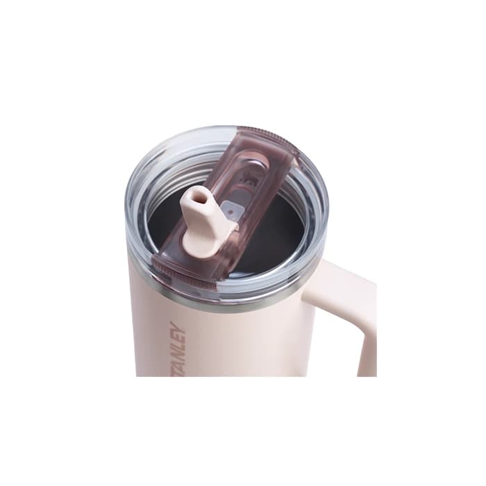 ماگ استنلی اورجینال مدل Quencher ProTour Flip Straw Tumbler 1.18L Rose Quartz — تصویر ۴