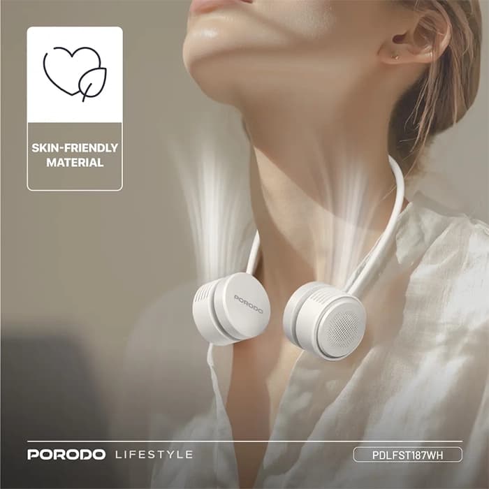 پنکه شارژی گردنی بدون پره و هولدر پرودو مدل AirFlex — تصویر ۹