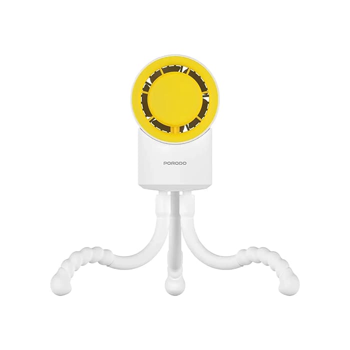 پنکه شارژی قابل حمل با پایه منعطف پرودو مدل Coolflex Mini