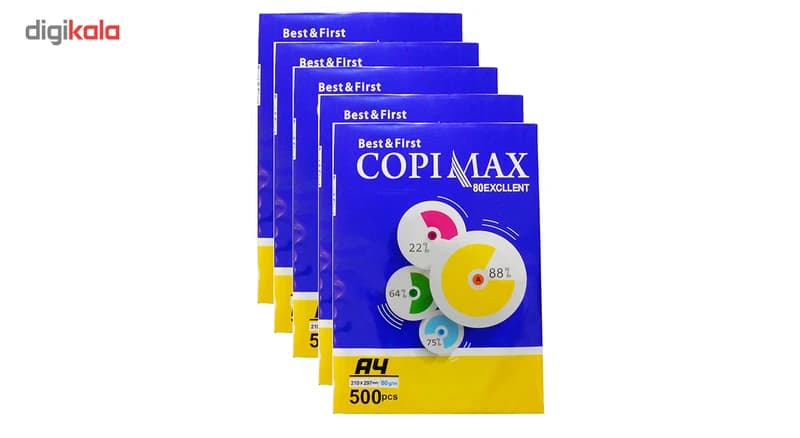 کاغذ A4 کپی مکس مدل اکسلنت 80 بسته 2500 عددی — تصویر ۷