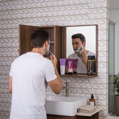 آینه باکس طرح چوب شلف‌دار مدل ۵۰ — تصویر ۵