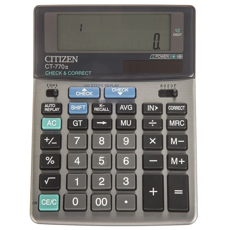 ماشین حساب سیتیزن مدل CT-770II