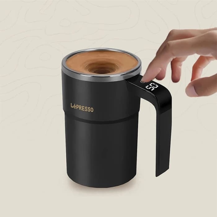 تراول ماگ همزن مغناطیسی لپرسو مدل Stirmagic 380ml Black — تصویر ۵