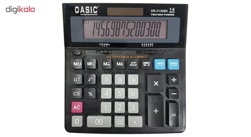 ماشین حساب کاسیک مدل DR-2130BK — تصویر ۳