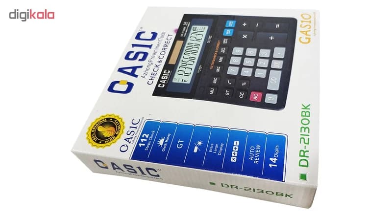ماشین حساب کاسیک مدل DR-2130BK — تصویر ۱۰