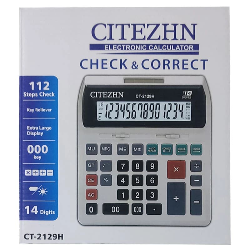 ماشین حساب سیتی زن مدل CT-2129H — تصویر ۴
