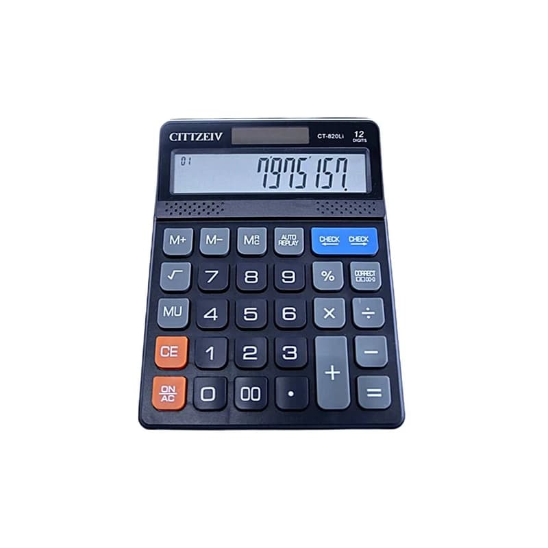 ماشین حساب سیتیزو مدل CT-820LI — تصویر ۳