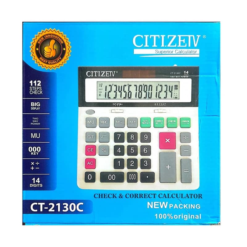 ماشین حساب سیتیزیو مدل CT-2130C — تصویر ۳