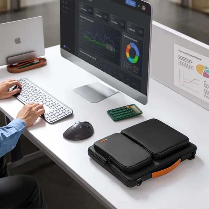 کیف لپ‌ تاپ 16 اینچ تام‌ تاک مدل Defender-A42 مناسب MacBook Pro — تصویر ۶