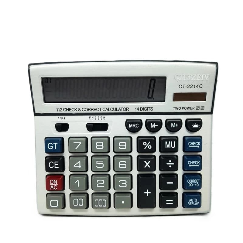 ماشین حساب سیتیزیو مدل CT-2214C — تصویر ۲