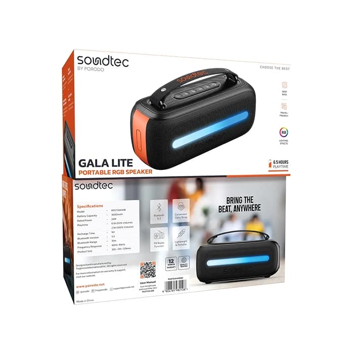 اسپیکر بلوتوثی پرودو مدل GALA LITE — تصویر ۵