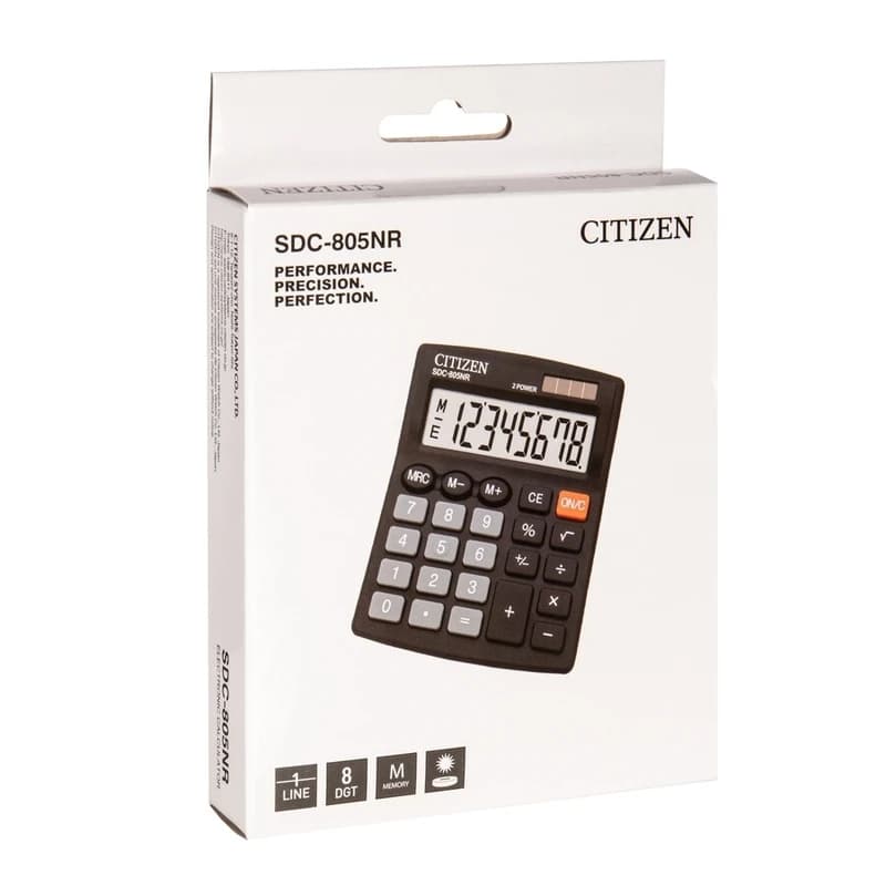 ماشین حساب سیتی زن مدل SDC-805NR — تصویر ۴