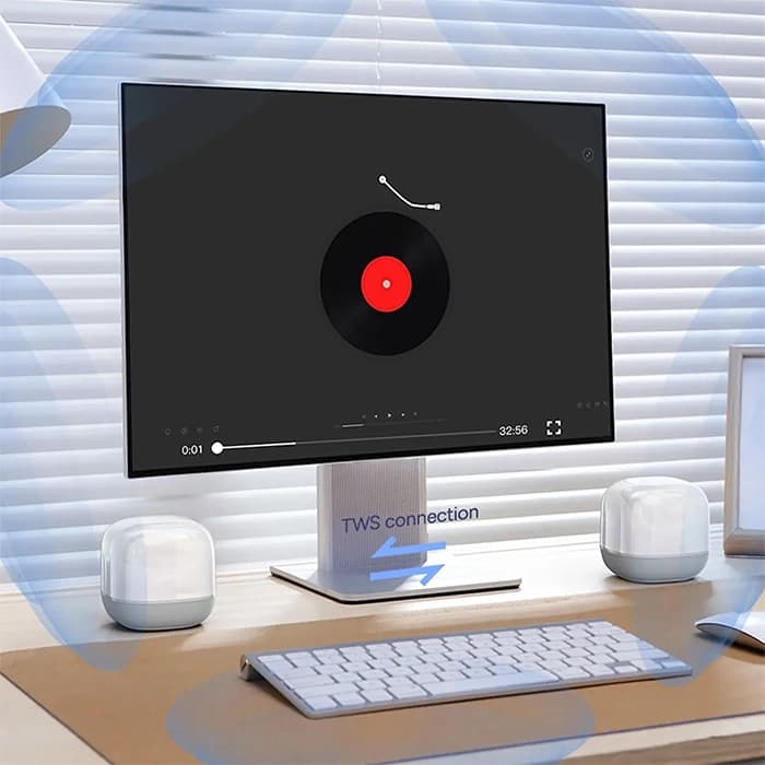 اسپیکر بلوتوثی قابل حمل باسئوس مدل AeQur V2 — تصویر ۹