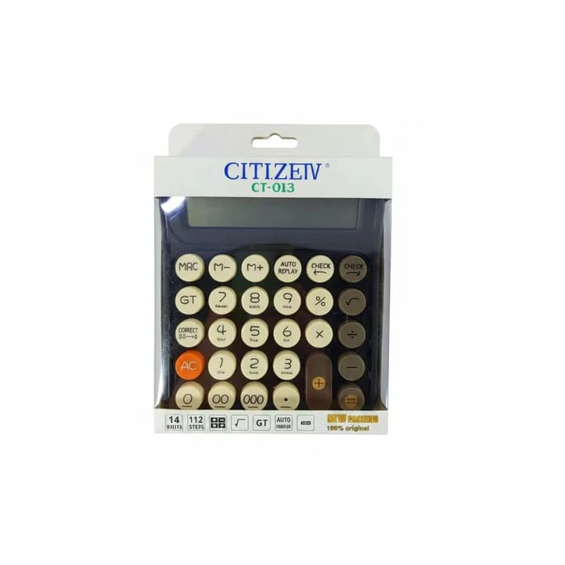 ماشین حساب سیتیزیو مدل CT-013 طرح پاستلی — تصویر ۴