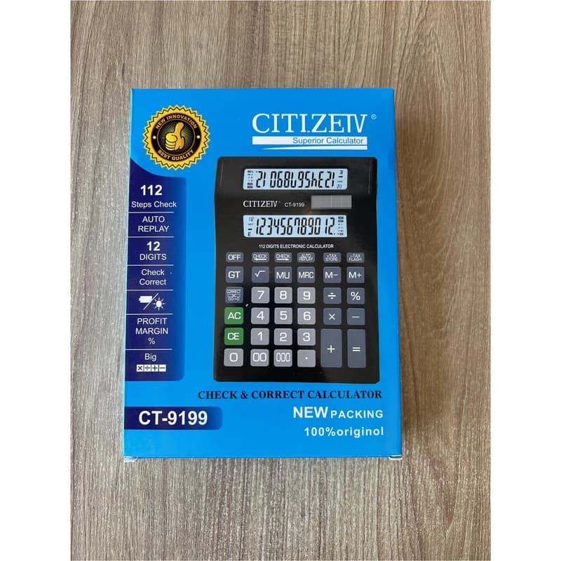 ماشین حساب سیتیزیو مدل CT-9199 — تصویر ۵