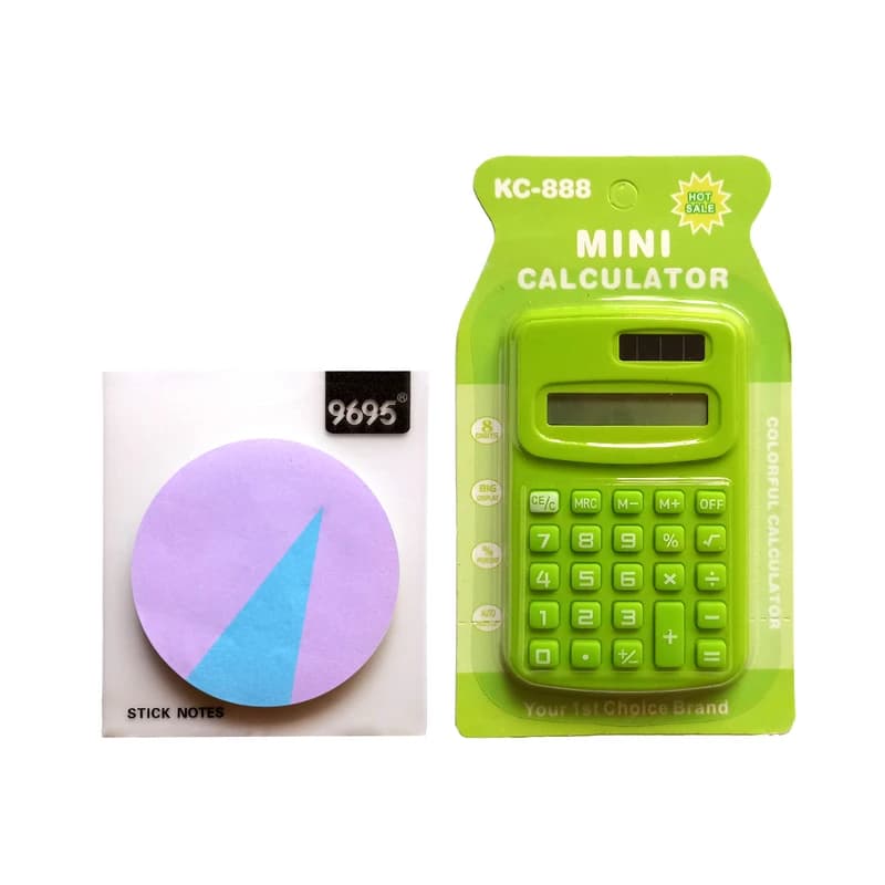 ماشین حساب مدل KC-888 به همراه استیک نوت — تصویر ۳