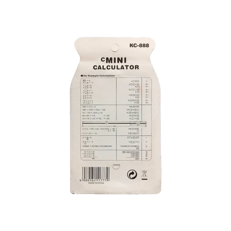 ماشین حساب مدل KC-888 به همراه استیک نوت — تصویر ۴