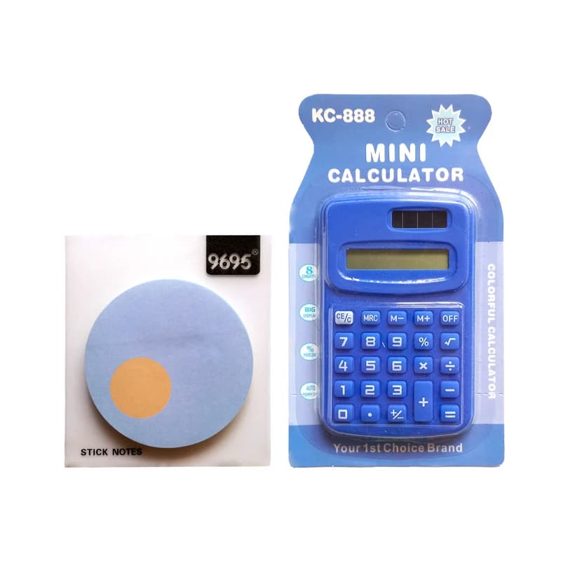 ماشین حساب مدل KC-888 به همراه استیک نوت — تصویر ۵
