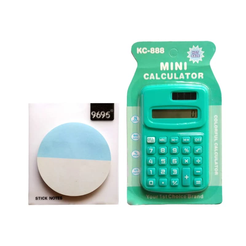 ماشین حساب مدل KC-888 به همراه استیک نوت — تصویر ۶