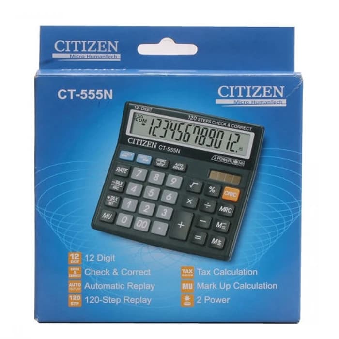 ماشین حساب سیتی زن مدل CT-555N — تصویر ۳