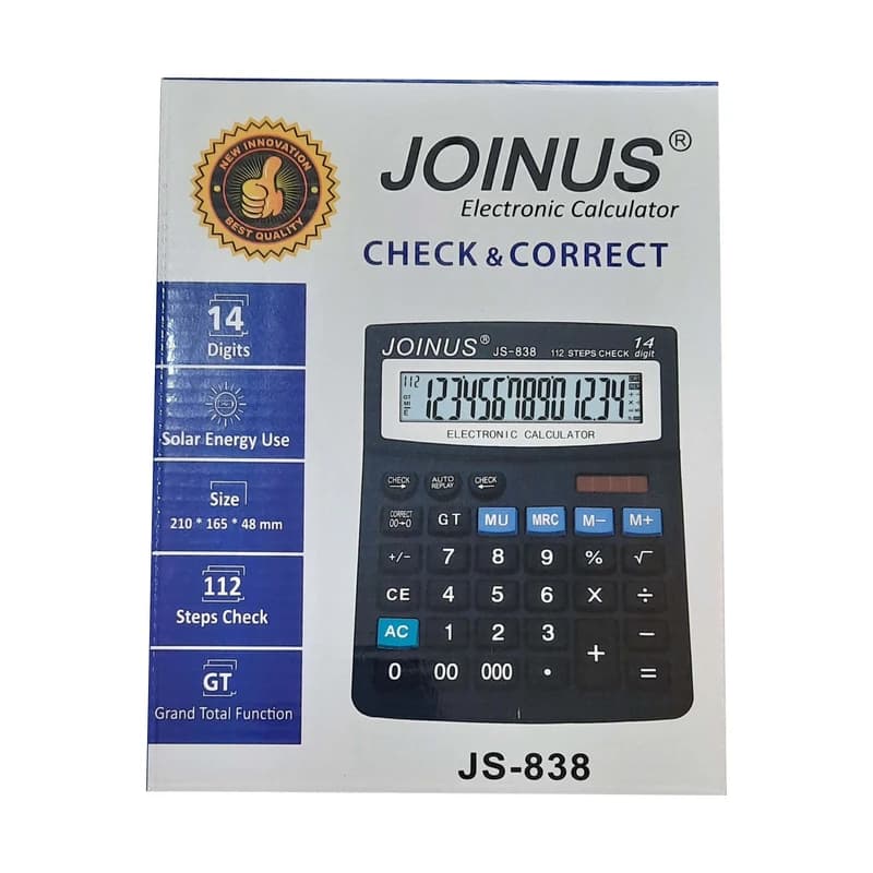 ماشین حساب رومیزی جوینوس مدل JS-838کد DR838 — تصویر ۴