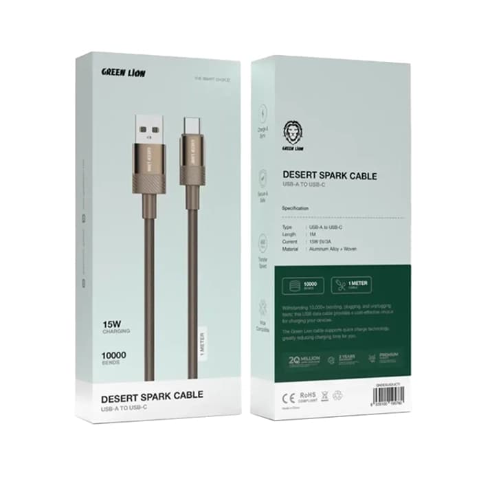 کابل USB-A به تایپ سی گرین لاین مدل Desert Spark Cable — تصویر ۳