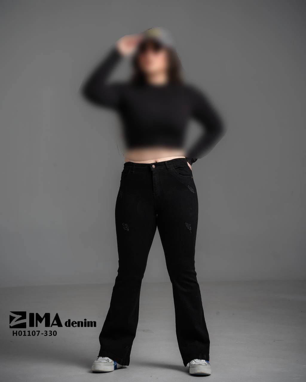 شلوار سایزبزرگ بوت کات سوپرکش پارچه ترک — تصویر ۸